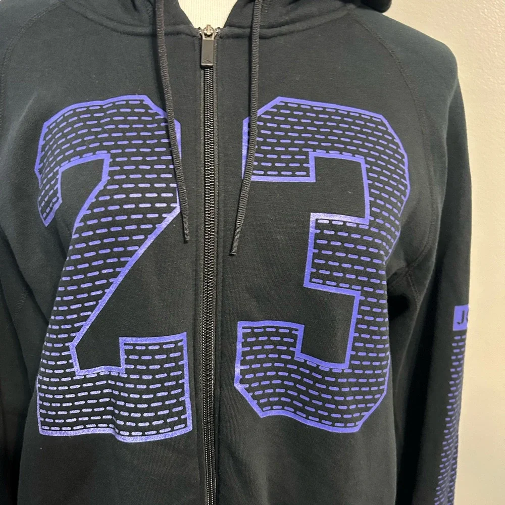Vintage air flat flash Jordan #23 front zip hoodie,‎ men’s medium